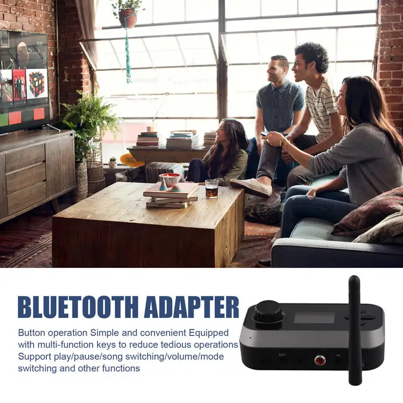 5 3 Bluetooth-адаптер 3в1 Bluetooth-передатчик-приемник для потоковой передачи музыки