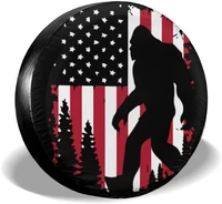 bigfoot american flag universal spare tire cover wheel tire covers waterproof sun protection for trailerrvsuv and many vehicle