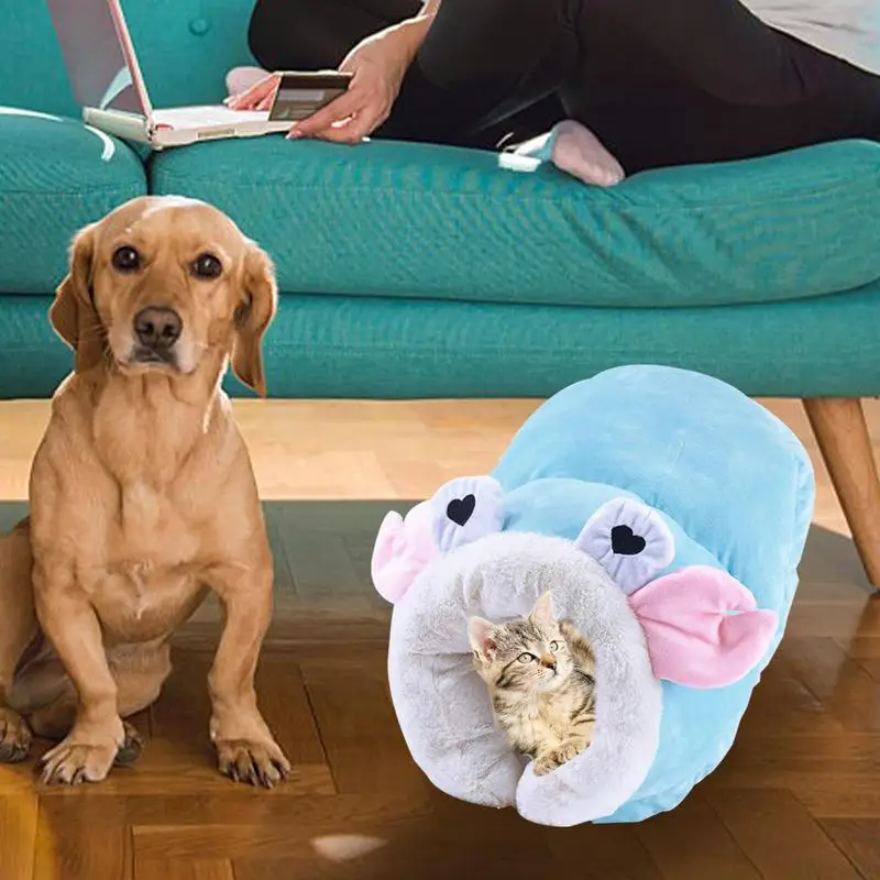 

Cat Cave Bed Deep Sleep Cat Bed Pet Rest Cushion Pet Sleeping Nest Pet soft Cave Bed Cat Hut Dog Shelter House Puppy Hole Nest