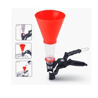 1engine oil filling kit universal oil funnel with adjustable width fixing clip multifunctional oil pour tool for auto repair