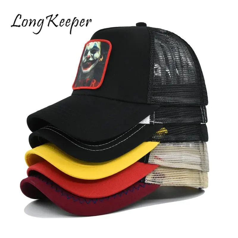 

LongKeeper Men Cotton Mesh Cap Joker Baseball Caps for Women Snapback Hip Hop Spring Summer Dad Hats Outdoor Breathable Trucker
