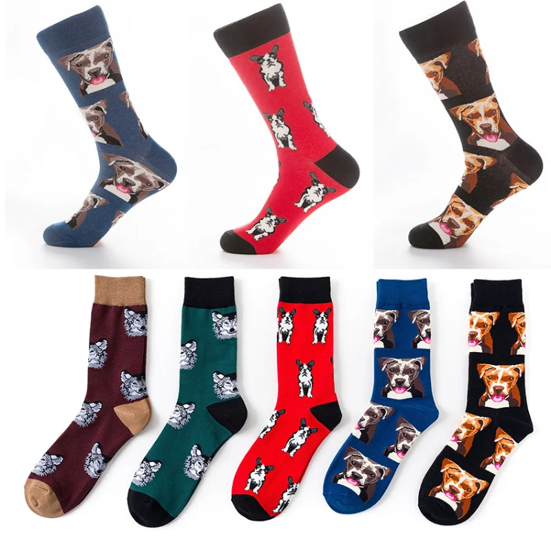 

Men New 2023 Autumn Pet Shiba Inu Beagle Socks Novelty Hosiery Sokken Cotton Happy Socks Funny Kawaii Dog Printing Unisex Socks