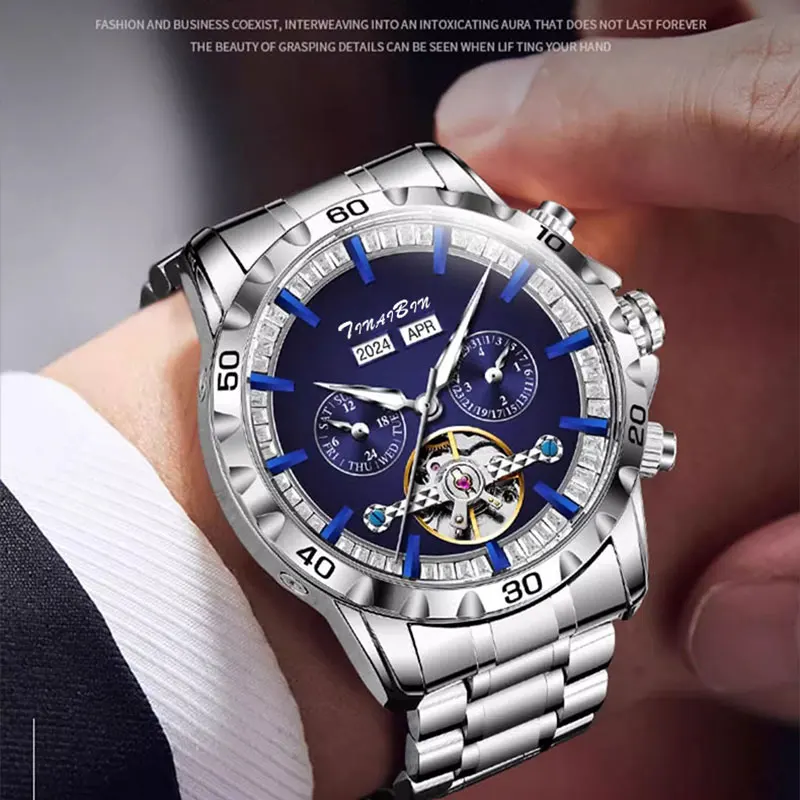 Мужские механические часы Steel Band