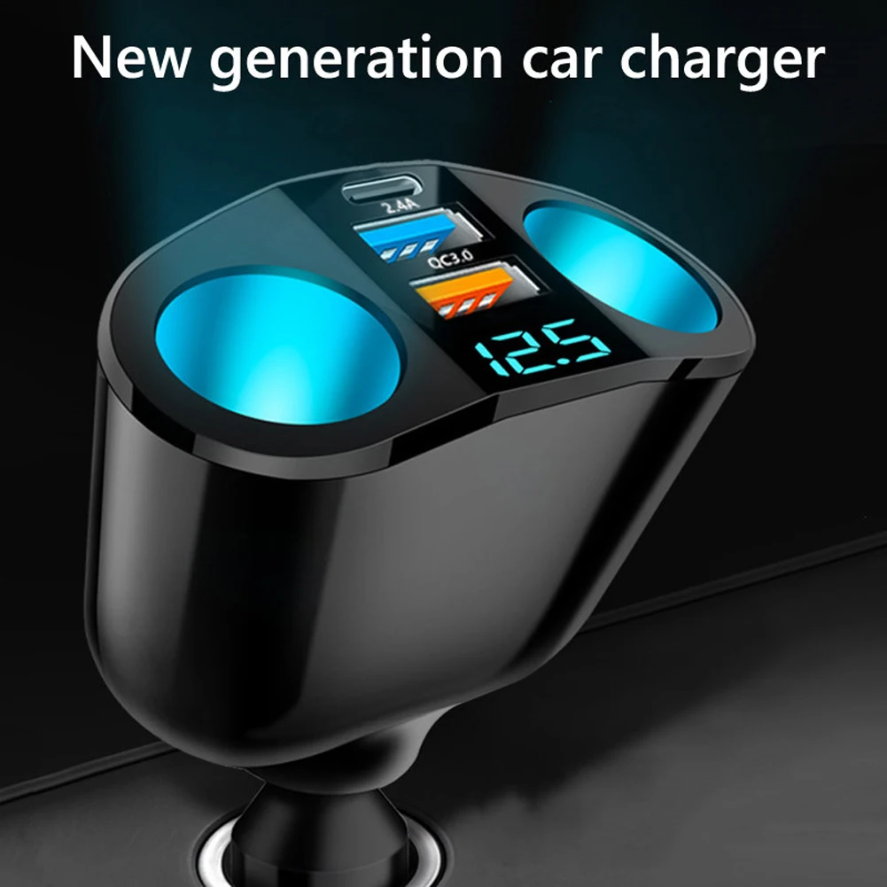 

QC3.0 автомобильное зарядное устройство 12 В/24 В с двумя USB-портами
