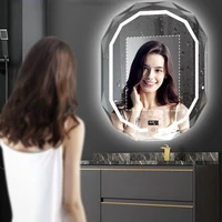 wall mirror irregular hanging bathroom led lighted makeup hairdressing mirror for decoration creative espejo pared home decor