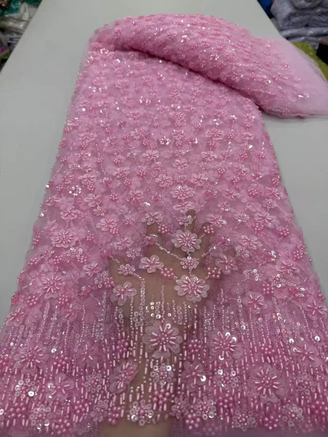 Фиолетовые новейшие нигерийские кружевные ткани модные женские африканские