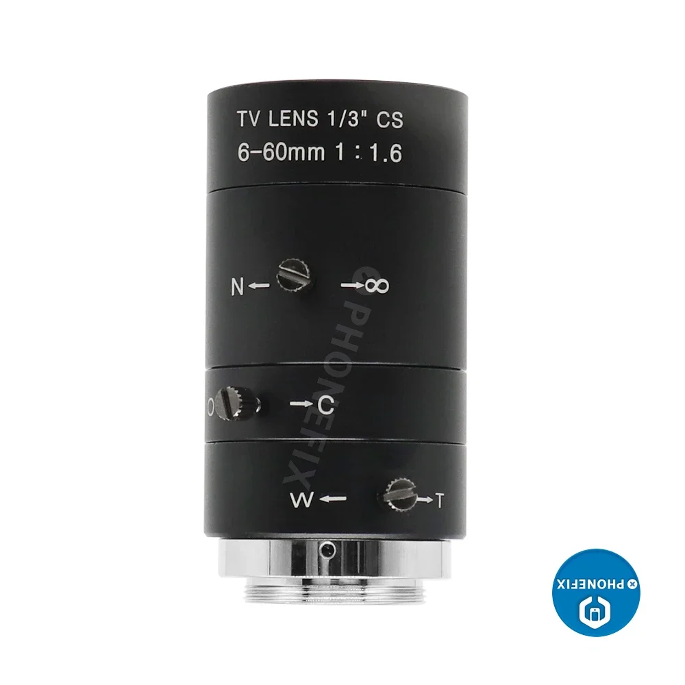 6-60 мм 1/3 дюйма с ручным зумом
