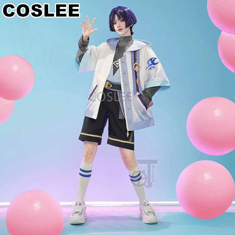 COSLEE Genshin Impact Wanderer Scaramouche модная повседневная одежда косплей костюм Женская для