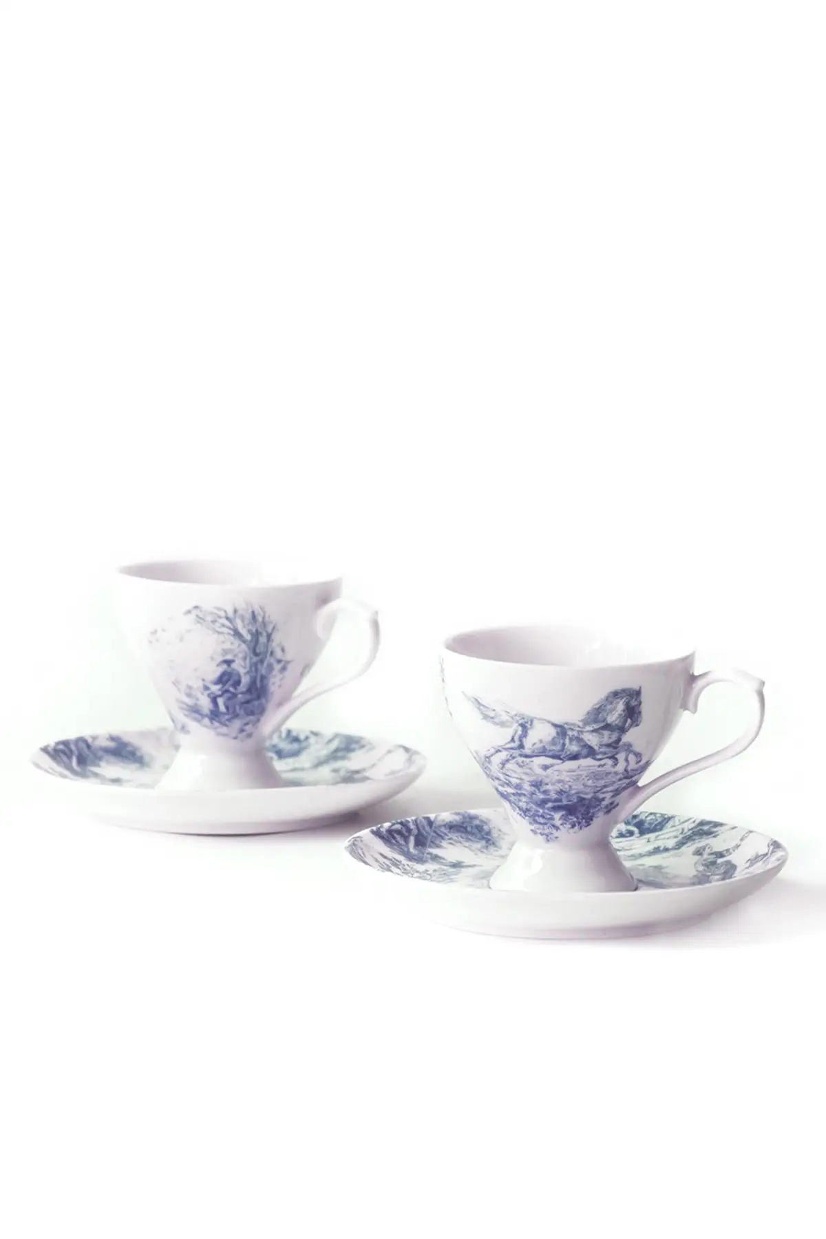 

Amazing Turkish Greek Arabic Coffee & Espresso Cup Set British Pattern Blue Two Personality Coffee Cup Set