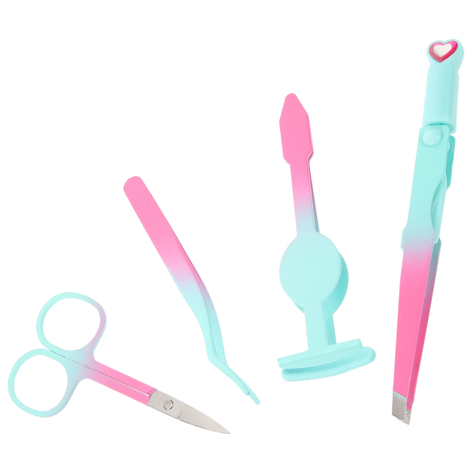 

Eyelash Curler Tweezers Facial Hair Set Precision Eyebrows Home Metal Women Trimming Miss Kit Beauty Tools
