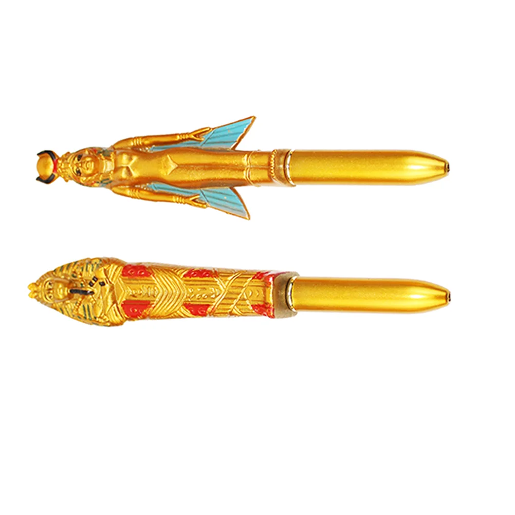 

2Pcs Egypt Person Ballpoint Pens Pharaoh Ballpoint Pen Egypt Figurine Collection (Random Style)