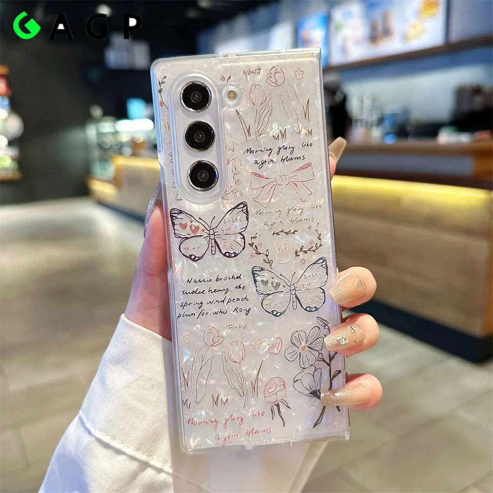 Роскошный чехол-бабочка складной чехол 6 для Samsung Galaxy Z 4 5 тонкие чехлы с