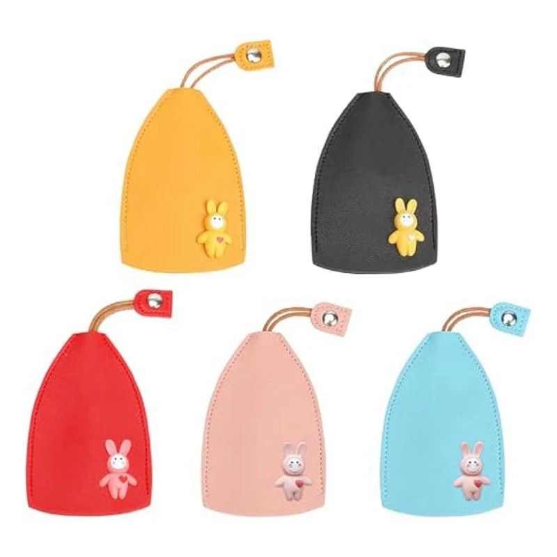 5 шт. выдвижной чехол для ключей от машины из искусственной кожи защита женщин и