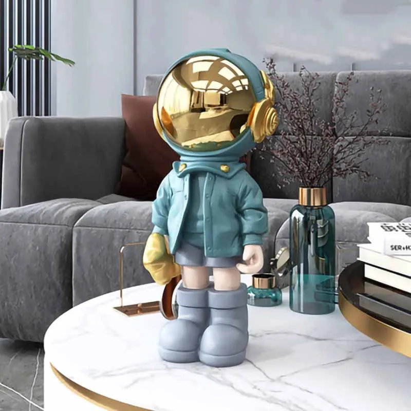 

Creative Resin Cartoon Astronaut Statues Home Decoration Figurine Desktop Decor Sculpture Nordic Indoor Christmas Ornaments