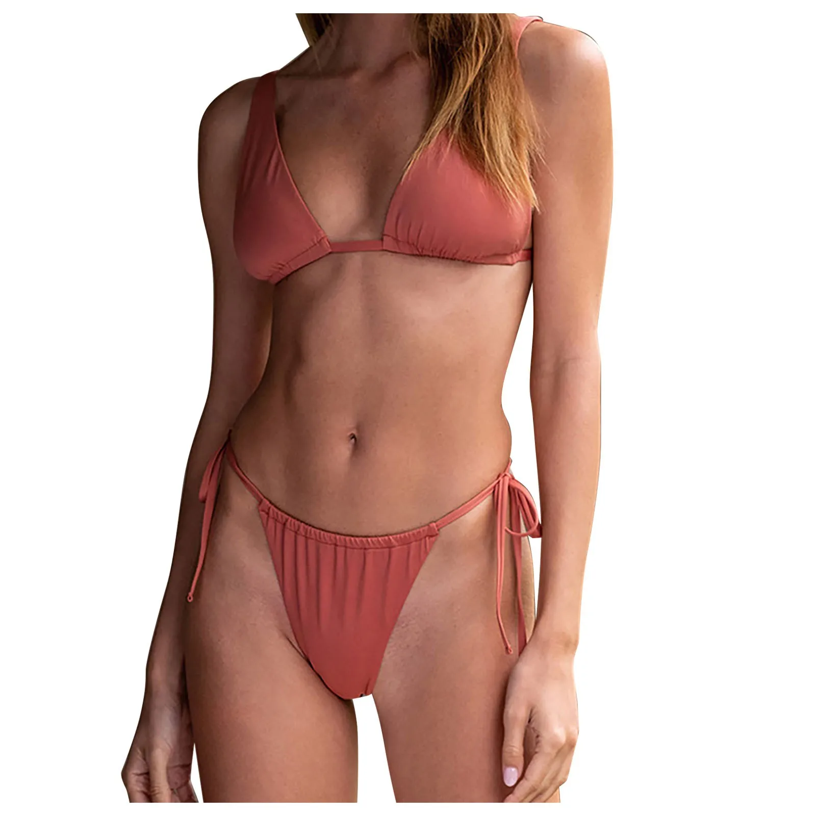 

Women Solid Color And Print Bikini Set Swimming Two Piece Swimsuits Sports Bra Top Bathing Suit Swimsuit Tops for Women