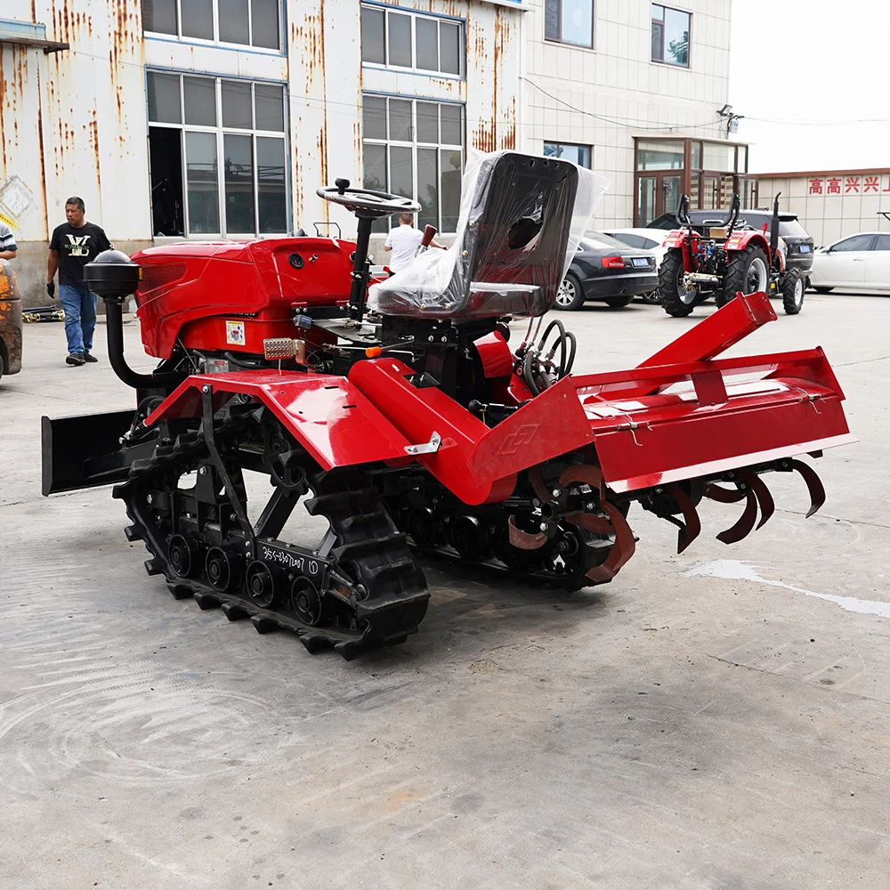 Фото Китайский культиватор-культиватор 25HP 35HP 40HP Культиваторы Мини-культиватор Роторный гусеничный трактор для продажи №4