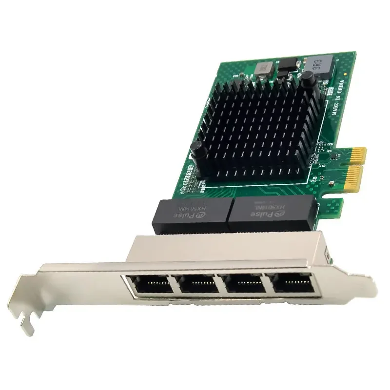 4-портовый сервер PCI-E Gigabit Ethernet card PCIE настольный компьютер BCM5719 мягкий роутер Synology