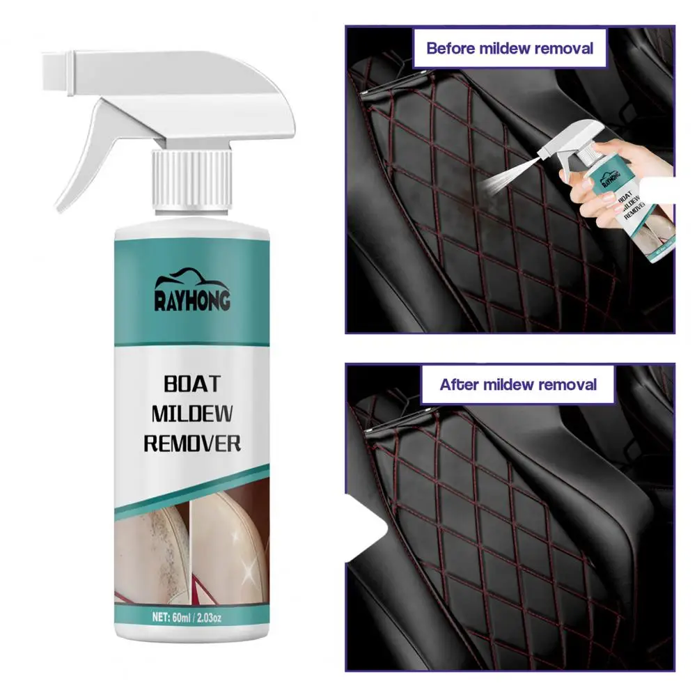 

60ml Mildew Spray Multi-purpose Effective Prevent Stains Natural Car Interior Door Seat Belt Stains Remover Spray Car Accessries