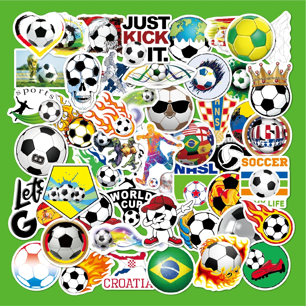 

Waterproof Funny Cute Stickers Football Graffiti Manga Removable Cup Skateboard Guitar Luggage Laptop Phone Ball Decal Stickers