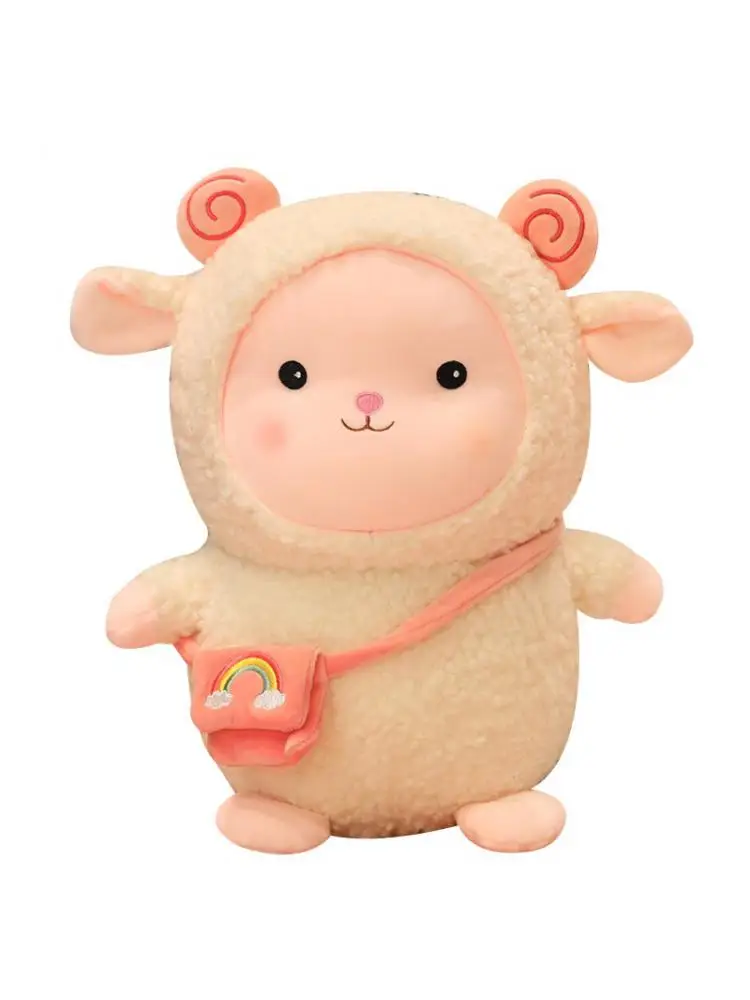 

Hot Lovely Rainbow Sheep Plush Toy Soft Stuffed Animal Doll Toys Kawaii Accompany Sleep Pillow Birthday Gift For Kids Children