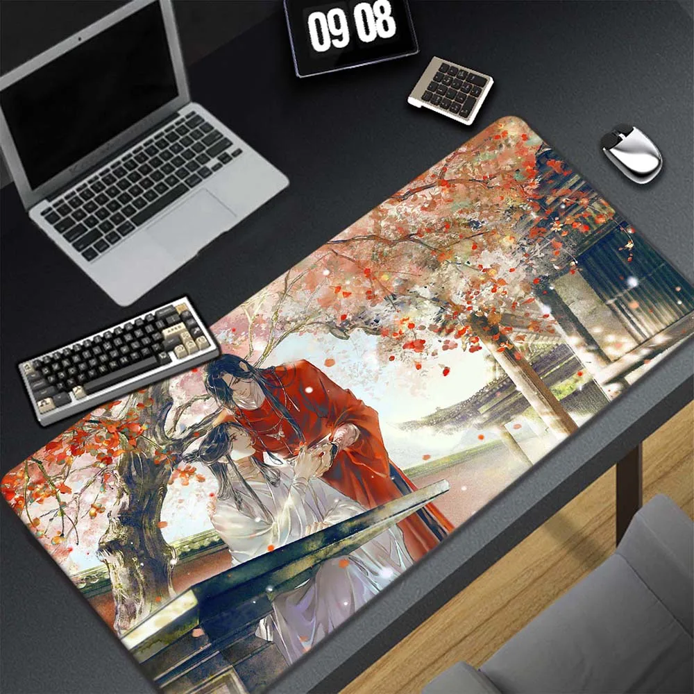 

XXXL Large Mousepad Gamer Mat Keyboard Pad Tian Guan Ci Fu Locked Edge Carpet Gaming Deskmat Desk Pad 80x30cm Pc Mouse Pad Mats