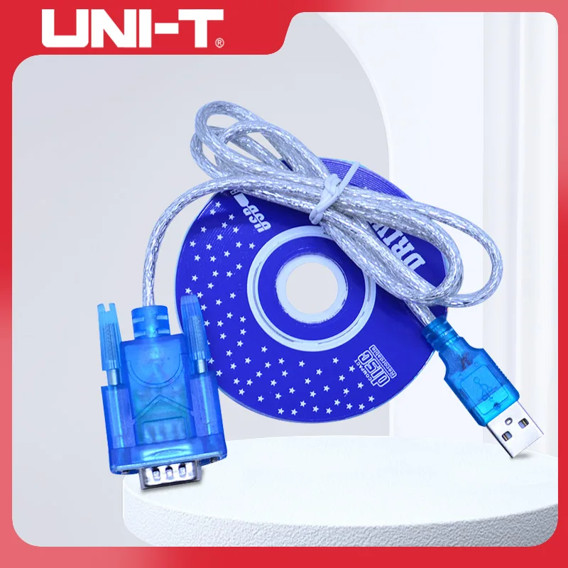 

UNI-T RS232 Data Wire UT61A UT61B UT61C UT61D UT61E RS232 Connection Cable Data Line with Software CD