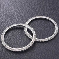 40mm sew on round hoop crystal rhinestones applique buckle ribbon belt decorations for clothing diy sewing craft accessories