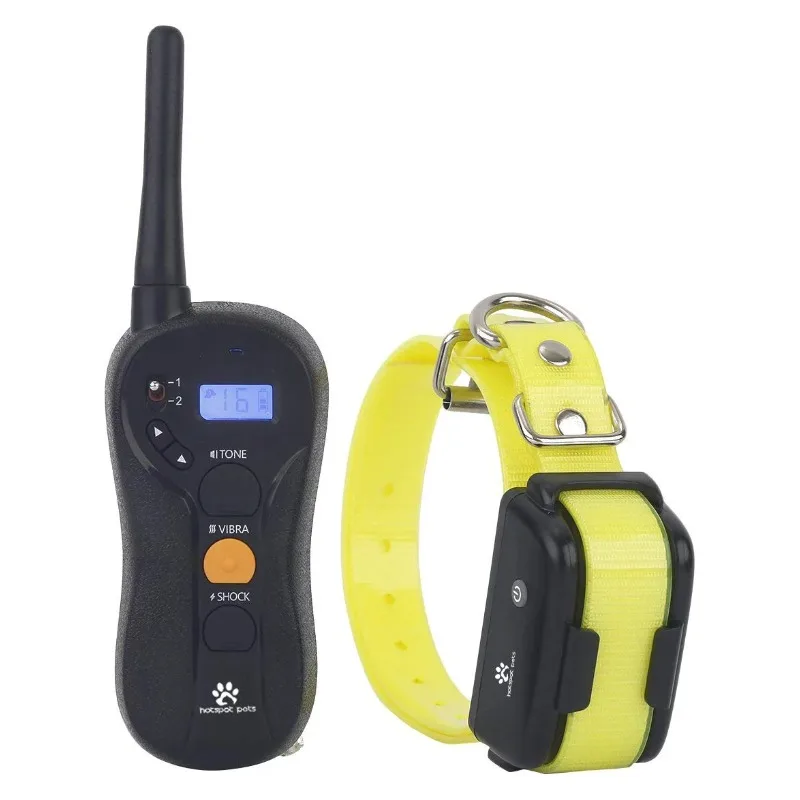 

HotSpot Pets Wireless Waterproof & Rechargeable Long Range Dog Training Collar, W/ 16 Levels of Shock and Vibration,