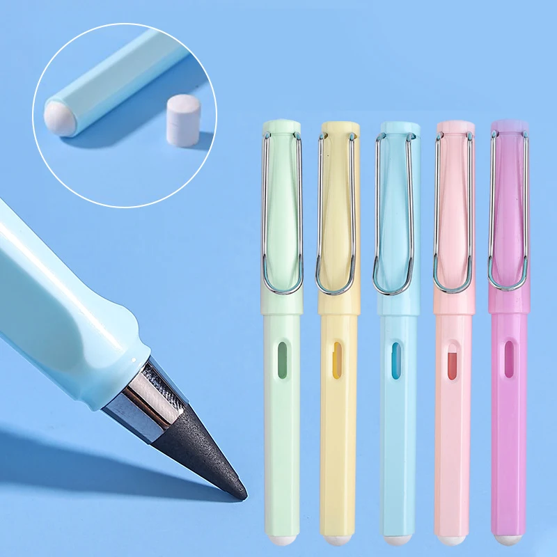 

9Pcs/set Eternal Pencil Unlimited Writing Magic Pencil Art Sketch Painting Tools School Supplies Stationery Corrective Posture