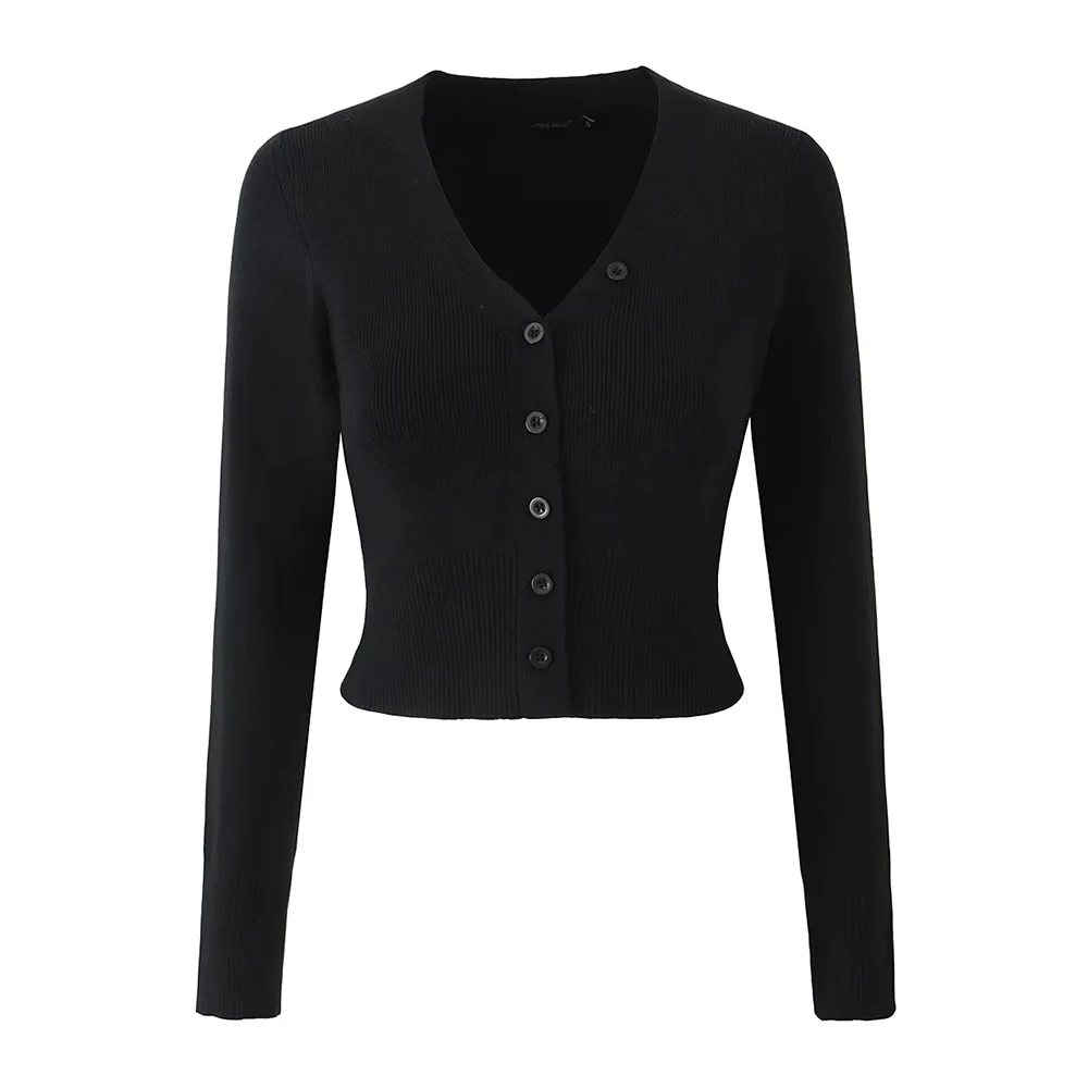 VGH Minimaist однотонная поклонная блузка для женщин с глубоким v-образным вырезом и