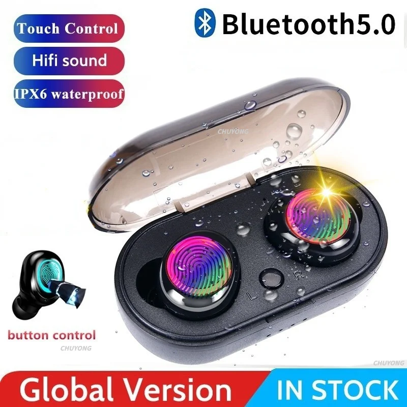 

TWS-стереонаушники Y50 с поддержкой Bluetooth, с микрофоном
