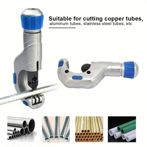 Роликовый труборез 4-32/5-50 мм, подшипниковый труборез, ножницы для труб из нержавеющей стали, режущее лезвие, холодильный инструмент