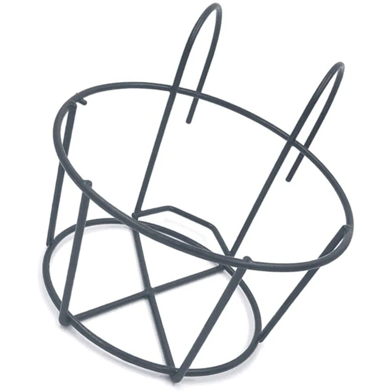 Balcony Flower Stand European Style Wrought Iron Railing Potted Plant Hanging Window Sill Wall Mount(Black)