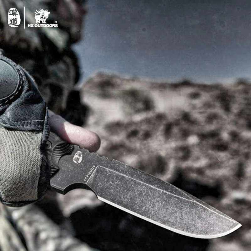 HX Outdoor Alpha 9CR1 8MOV нож из нержавеющей стали для кемпинга охоты армии выживания