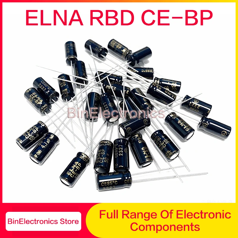 Фото 10 шт./лот ELNA RBD CE-BP Серия неполярных биполярных Hi-Fi аудиоконденсаторов 4.7UF 10UF 22UF 33UF 47UF 100UF 220UF 25V 35V 50V №1