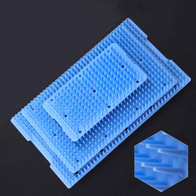 

Silicone mats for sterilization tray case box Surgical instrument Isolation and disinfection mats