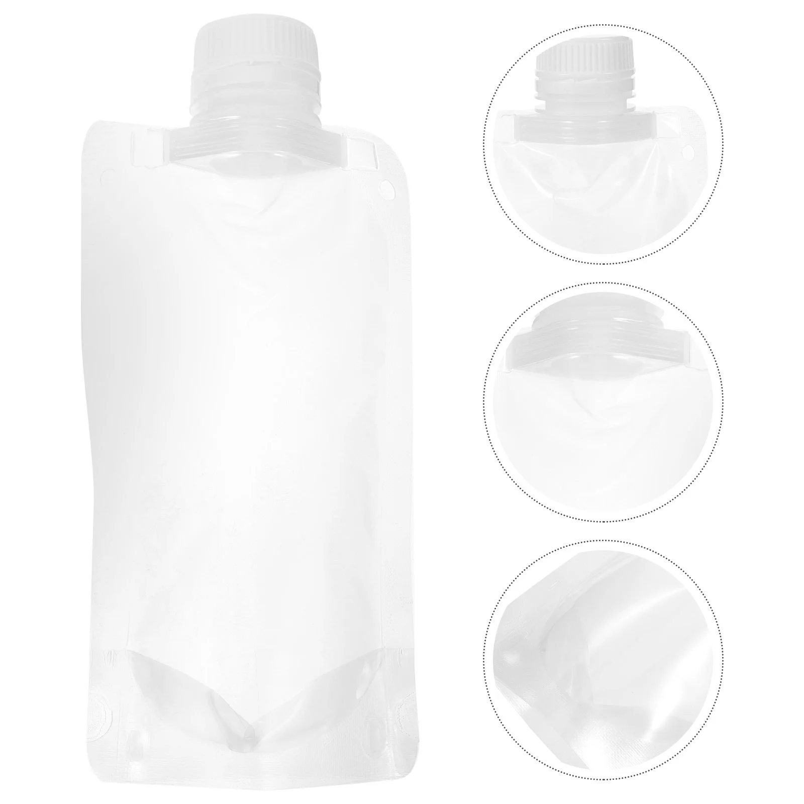 

10 Pcs Clear Plastic Bags Leak Proof Pouches Travel Drink Containers Sling Liquid Packing Beer Disposable
