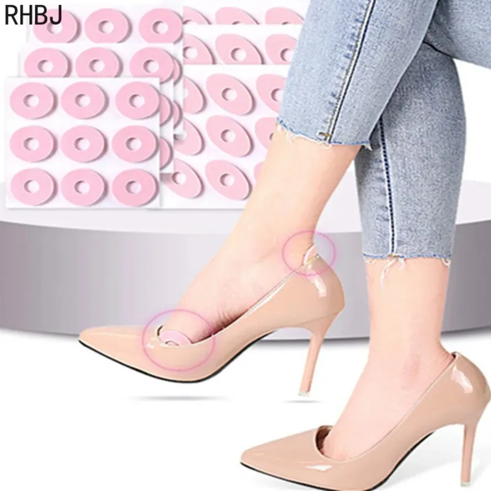 Фото Набор из 6/9/18/27 шт. накладок-протекторов для пальцев ног от натирания, пенопластовые круглые пластыри от мозолей для туфель на высоком каблуке, повседневные наклейки для ухода за ногами №5