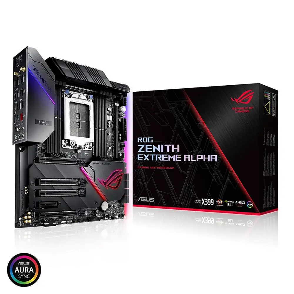 

ASUS New Original ATX AMD X399 ROG Zenith Extreme Alpha SocketTR4 Motherboard