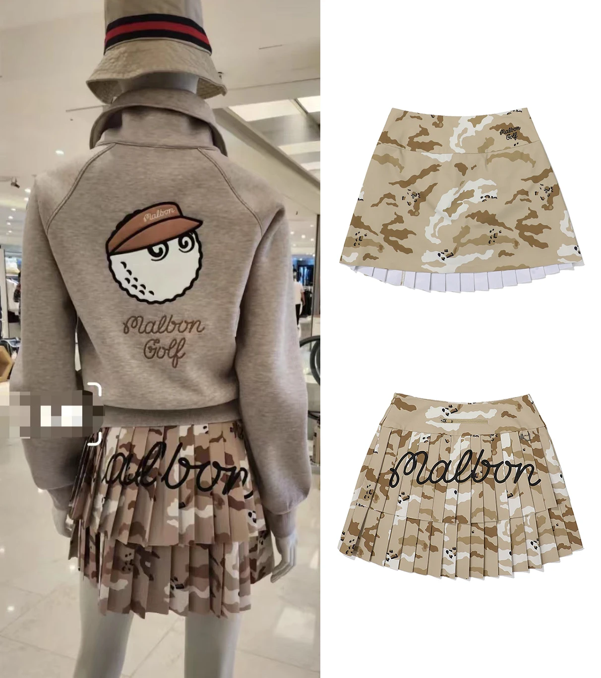 Golf Shorts Skirts Outdoor Sports Camouflage Skirts Pleated Skirt Golf skorts