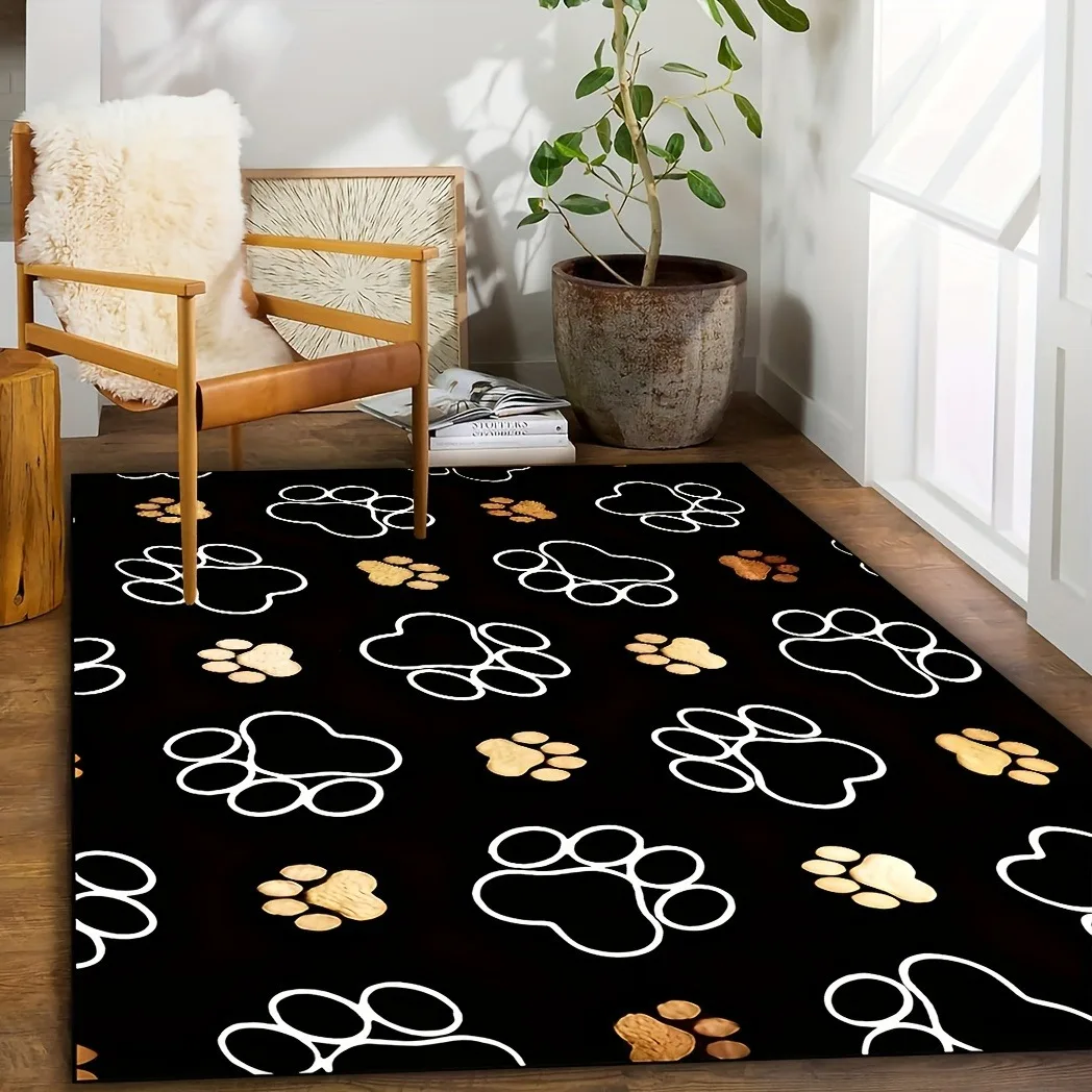 Симпатичный коврик с принтом лапы для стиральной машины спальни дома гостиной