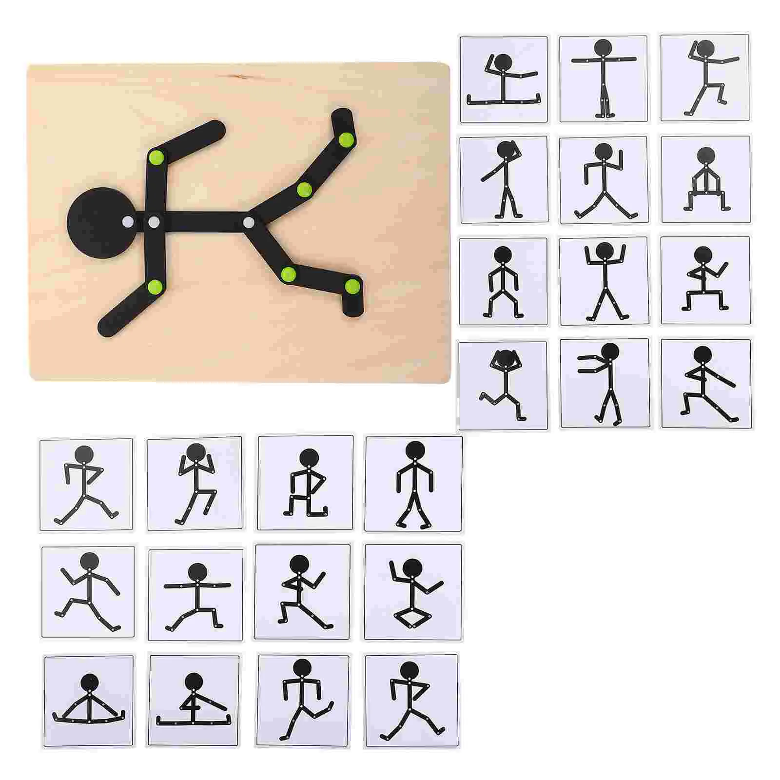 

1 Set Small Figure Wooden Geoboard Montessori Small Figure Blocks Board Brain Teaser STEM Puzzle Gift for Kids ( As Shown )