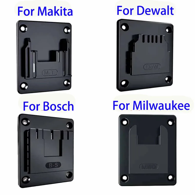 

5pcs Wall Mount Machine Storage Rack Electric Tool Holder Bracket Fixing Devices Fit for Bosch Dewalt Tool Base Work Accessory