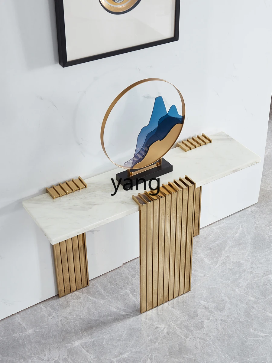 XYY светильник роскошный входной стол на стену мраморный из нержавеющей стали