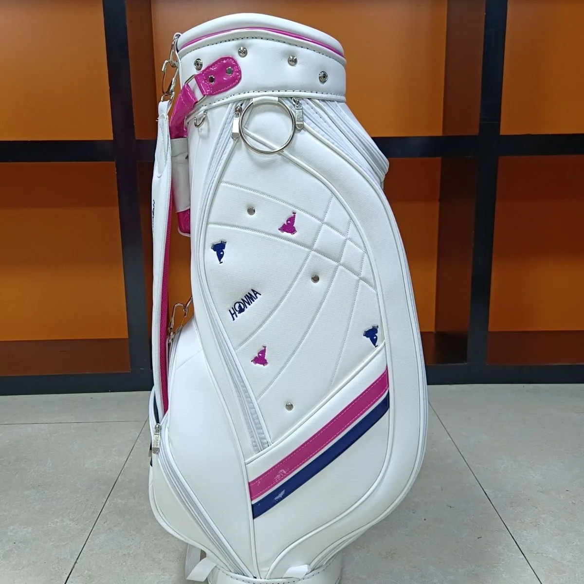 2022 New Women Golf bag premium PU golf standard bag, light waterproof option Pink HONMA golf club bag