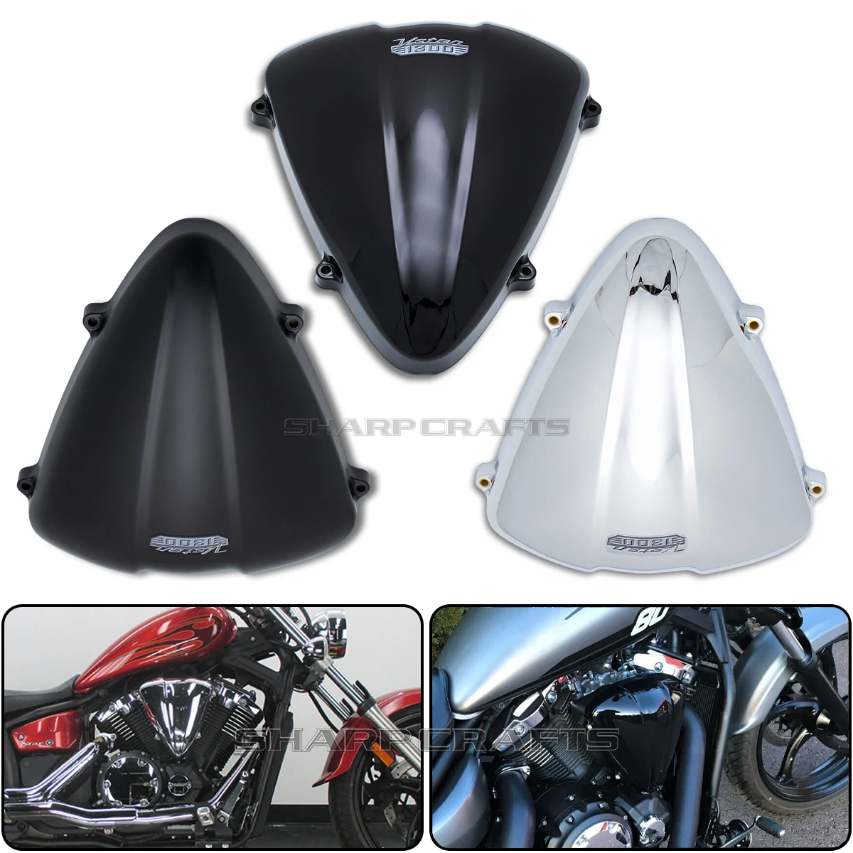 Фото Для Yamaha V Star 1300 Stryke XVS1300 XVS 1300 V-Star 950 XVS950 аксессуары для мотоциклов, крышка воздухоочистителя, защитная крышка фильтра №2