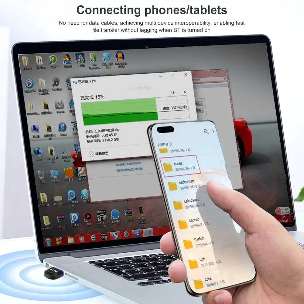 Xiaomi USB Bluetooth 5 4 3 адаптер-ключ для ПК динамик беспроводная мышь клавиатура