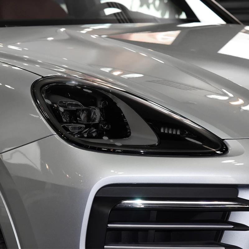 

For Porsche Cayenne 2019 2020 2011-On 958 Car Headlight Protection Tint Film Smoke Black Transparent TPU Protective Sticker