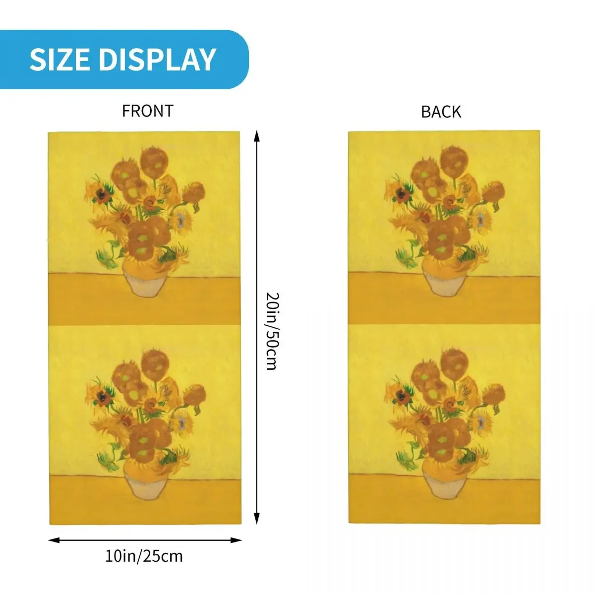 Женская/Мужская бандана-шарф подсолнухи