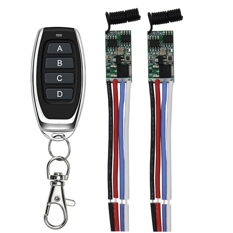 

433Mhz DC3.6-24V 1CH LED Lamp Controller Mini Receiver Mini Relay Wireless RF Remote Control Switch Power Transmitter
